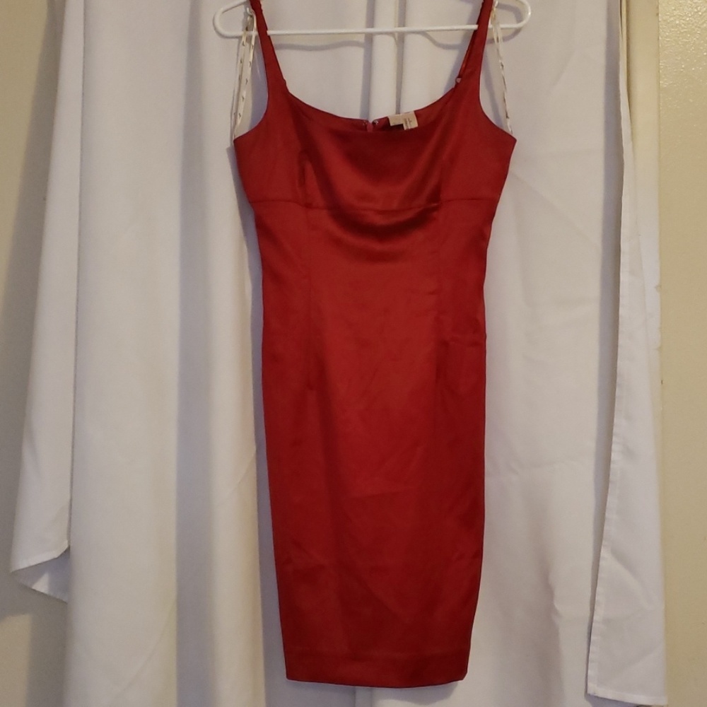 Red cocktail dress